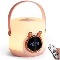 BEBUSINGOTO Tragbares Nachtlicht mit Uhr für Kinder, Touch-Nachtlicht für Babyzimmer, Still-Nachtlicht, Baby-Nachtlicht, wiederaufladbare Tischlampen von BEBUSINGOTO