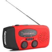 BEBUSINGOTO Tragbares Solarradio, autarkes AM/FM-Handkurbelradio mit 3 LED-Taschenlampen und Telefonladegerät BEBUSINGOTO Tragbares Solarradio, autarkes AM/FM-Handkurbelradio mit 3 LED-Taschenlampen und Telefonladegerät von BEBUSINGOTO
