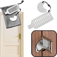 BEBUSINGOTO Tragbares Türschloss, Reisetürschloss, universeller Türriegel ohne Löcher, für Reisen, Hotel, Zuhause, Wohnung von BEBUSINGOTO