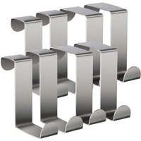 BEBUSINGOTO Türhaken aus Edelstahl, Z-Form, wendbare Haken für Standardtüren, Schubladen, Schränke, Kleiderschränke, Küchen von BEBUSINGOTO