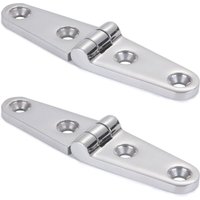 BEBUSINGOTO Türscharnier aus Edelstahl, hochglanzpoliert, Möbelscharniere für Marineboote, SUS316, 101,5 mm x 26 mm, 2 Stück von BEBUSINGOTO