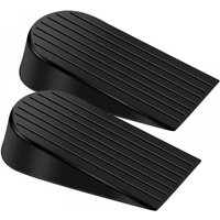 BEBUSINGOTO Türstopper, extra große Türkeile aus Gummi, robuste schwarze Türstopper von BEBUSINGOTO