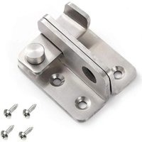 BEBUSINGOTO Türvorhängeschloss, kleiner Diebstahlschutzriegel, Edelstahl-Vorhängeschloss, Kippschloss, Sicherheitstürschlösser von BEBUSINGOTO