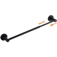 BEBUSINGOTO Verstellbarer Handtuchhalter, 40 cm bis 66 cm, Handtuchhalter für die Wandmontage, Schwarz, Edelstahl 304 BEBUSINGOTO Verstellbarer Handtuchhalter, 40 cm bis 66 cm, Handtuchhalter für die Wandmontage, Schwarz, Edelstahl 304 von BEBUSINGOTO