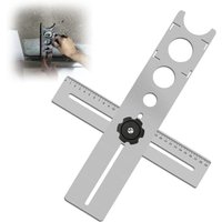 BEBUSINGOTO Verstellbarer Lochsucher, Fliesenwerkzeug Lineal Fliesensucher Winkelmesslineal Fliesen Fliesenwinkelmesslineal,Po BEBUSINGOTO Verstellbarer Lochsucher, Fliesenwerkzeug Lineal Fliesensucher Winkelmesslineal Fliesen Fliesenwinkelmesslineal,Po von BEBUSINGOTO