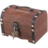 BEBUSINGOTO Vintage-Schatzkiste, Aufbewahrungsbox, Spardose mit Schloss für Zuhause BEBUSINGOTO Vintage-Schatzkiste, Aufbewahrungsbox, Spardose mit Schloss für Zuhause von BEBUSINGOTO