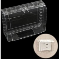 BEBUSINGOTO Wasserdichte Steckdosenabdeckung für den Außenbereich, wetterfeste Gartenbox, doppelte Oberflächenmontage von BEBUSINGOTO