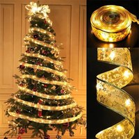BEBUSINGOTO Weihnachtsbandlichter, LED-Weihnachtslichter, 2 m lange glänzende Bandlichterketten, für Hochzeitsfeiern, Gartenweihnachten, BEBUSINGOTO Weihnachtsbandlichter, LED-Weihnachtslichter, 2 m lange glänzende Bandlichterketten, für Hochzeitsfeiern, Gartenweihnachten, von BEBUSINGOTO