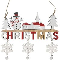 BEBUSINGOTO Weihnachtsdekorationen aus Holz, Weihnachtsschild zum Aufhängen an der Tür, Weihnachtsschmuck in Form eines Schneemanns, Decken- und BEBUSINGOTO Weihnachtsdekorationen aus Holz, Weihnachtsschild zum Aufhängen an der Tür, Weihnachtsschmuck in Form eines Schneemanns, Decken- und von BEBUSINGOTO