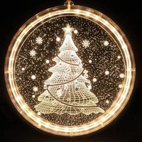 BEBUSINGOTO Weihnachtslichterkette für Innendekorationen, batteriebetrieben, 3D-Hängelichterkette für Wand, Fenster, Gehweg, Terrasse, Schlafzimmer, von BEBUSINGOTO