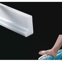 BEBUSINGOTO m Silikon-Duschschwellen-Wasserbarriere, Nassraumboden-Wasserbarriere, Badezimmer-Wasserdamm, Dichtungsstreifen (L-Form, 3 cm hoch) von BEBUSINGOTO