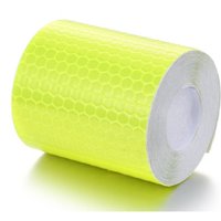 BEBUSINGOTO m x 50 mm Reflektorband, wasserdicht, Reflektor-Warnaufkleber, hochintensives, selbstklebendes Sicherheitsband (gelb) von BEBUSINGOTO