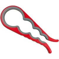 BEBUSINGOTO stück Rot 4 in 1 Multifunktionswerkzeug zum Öffnen von Deckeln Drehdeckelöffner Küchenlebensvorräte Flaschenöffner Dosenöffner von BEBUSINGOTO