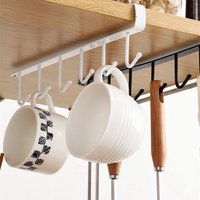BEBUSINGOTO stücke Tasse Haken Unter Regal Becher Halter Tassen Lagerung Rack Küche Utensil Hängen Halter Weiß BEBUSINGOTO stücke Tasse Haken Unter Regal Becher Halter Tassen Lagerung Rack Küche Utensil Hängen Halter Weiß von BEBUSINGOTO