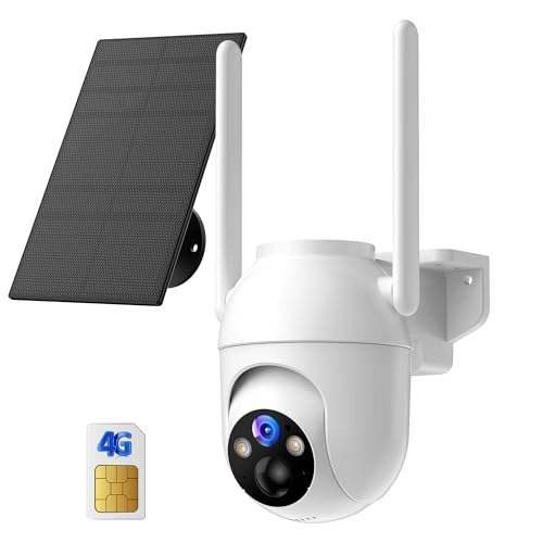 BECAMSO 4G LTE Überwachungskamera Aussen Solar mit SIM: 2K HD Überwachungskamera Akku Kabellos Ohne WLAN - 360° Outdoor Kamera mit SIM Karte Farb Nachtsicht Bewegungsmelder IP66 Wasserdicht BECAMSO 4G LTE Überwachungskamera Aussen Solar mit SIM: 2K HD Überwachungskamera Akku Kabellos Ohne WLAN - 360° Outdoor Kamera mit SIM Karte Farb Nachtsicht Bewegungsmelder IP66 Wasserdicht von BECAMSO