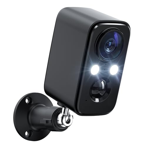 BECAMSO Überwachungskamera Aussen Akku Kamera Kabellos: 2K WLAN Kamera Outdoor mit Bewegungsmelder - Überwachungskamera Innen mit Monitor Nachtsichtfunktion - Support SD Card/Cloud Storage von BECAMSO
