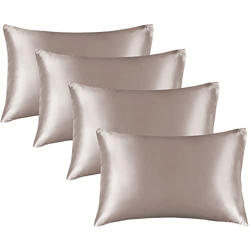 BEDELITE Satin-Kissenbezüge, 4er-Pack, 50,8 x 76,2 cm von BEDELITE