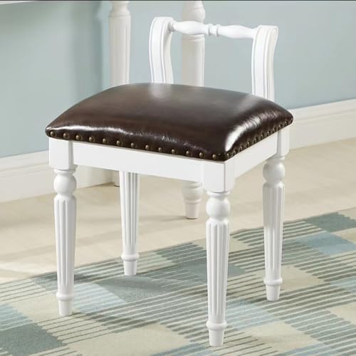 BEDOIN Ankleidehocker, Ankleidehocker Schminktischstuhl Eleganter Retro Massivholz-Stoff Weichpackung Quadratischer Hocker Retro Prinzessinnen-Hocker 1 BEDOIN Ankleidehocker, Ankleidehocker Schminktischstuhl Eleganter Retro Massivholz-Stoff Weichpackung Quadratischer Hocker Retro Prinzessinnen-Hocker 1 von BEDOIN