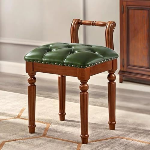 BEDOIN Ankleidehocker, Ankleidehocker Schminktischstuhl Eleganter Retro Massivholz-Stoff Weichpackung Quadratischer Hocker Retro Prinzessinnen-Hocker 10 BEDOIN Ankleidehocker, Ankleidehocker Schminktischstuhl Eleganter Retro Massivholz-Stoff Weichpackung Quadratischer Hocker Retro Prinzessinnen-Hocker 10 von BEDOIN