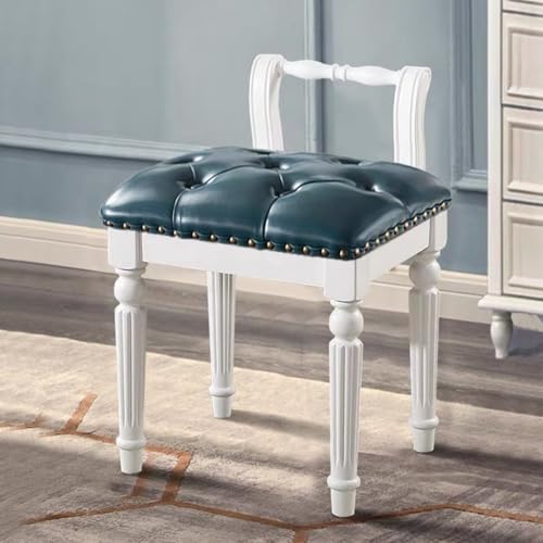 BEDOIN Ankleidehocker, Ankleidehocker Schminktischstuhl Eleganter Retro Massivholz-Stoff Weichpackung Quadratischer Hocker Retro Prinzessinnen-Hocker 11 BEDOIN Ankleidehocker, Ankleidehocker Schminktischstuhl Eleganter Retro Massivholz-Stoff Weichpackung Quadratischer Hocker Retro Prinzessinnen-Hocker 11 von BEDOIN