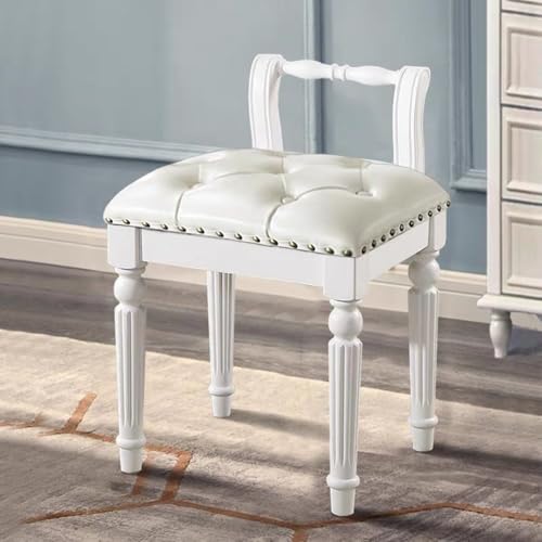 BEDOIN Ankleidehocker, Ankleidehocker Schminktischstuhl Eleganter Retro Massivholz-Stoff Weichpackung Quadratischer Hocker Retro Prinzessinnen-Hocker 12 BEDOIN Ankleidehocker, Ankleidehocker Schminktischstuhl Eleganter Retro Massivholz-Stoff Weichpackung Quadratischer Hocker Retro Prinzessinnen-Hocker 12 von BEDOIN