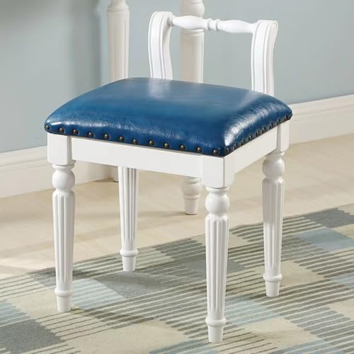 BEDOIN Ankleidehocker, Ankleidehocker Schminktischstuhl Eleganter Retro Massivholz-Stoff Weichpackung Quadratischer Hocker Retro Prinzessinnen-Hocker 4 BEDOIN Ankleidehocker, Ankleidehocker Schminktischstuhl Eleganter Retro Massivholz-Stoff Weichpackung Quadratischer Hocker Retro Prinzessinnen-Hocker 4 von BEDOIN