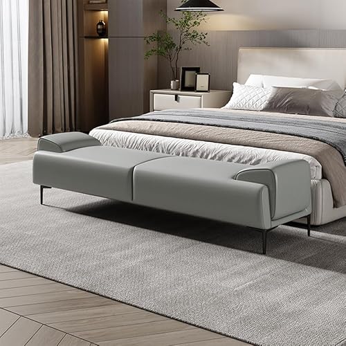 BEDOIN Bettbank, gepolsterter Fußhocker, Leder-Fußhocker mit Armlehnen, Fußhocker für Wohnzimmer, Fußstütze, gepolsterter Fußhocker, Sofa, Hocker, Bettstufe, A-1,5 m BEDOIN Bettbank, gepolsterter Fußhocker, Leder-Fußhocker mit Armlehnen, Fußhocker für Wohnzimmer, Fußstütze, gepolsterter Fußhocker, Sofa, Hocker, Bettstufe, A-1,5 m von BEDOIN