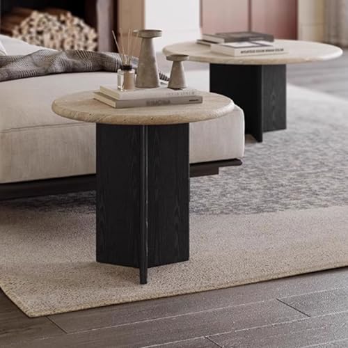 BEDOIN Cave Stone Couchtisch Set, Wabi-Sabi Stil Rund Walnussholz Wohnzimmer Home Designer Licht Luxus Antik Stil Couchtisch und Beistelltisch A1 BEDOIN Cave Stone Couchtisch Set, Wabi-Sabi Stil Rund Walnussholz Wohnzimmer Home Designer Licht Luxus Antik Stil Couchtisch und Beistelltisch A1 von BEDOIN