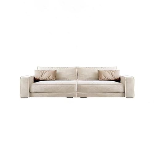 BEDOIN Große Moderne Stoffcouch, Modulares Sectional-Sofa, Ecksofa Mit Einzigartigem Design, Tiefe Sitzkissen, Einfache Montage, Für Wohnzimmer, Apartment, Büro 320 * 110 * 60cm von BEDOIN