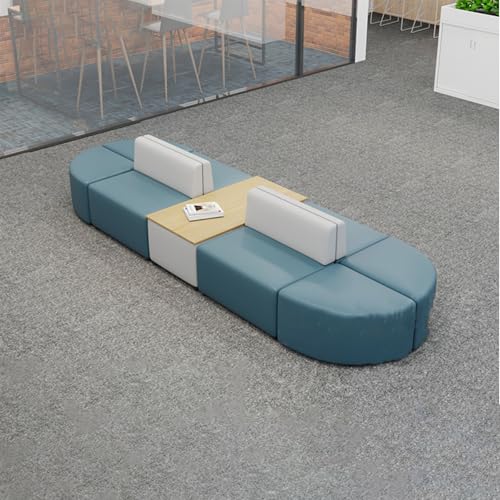 BEDOIN Modulares Couch-Sofa, Doppelseitige Sofas Rücken an Rücken, Freizeit-Büro-Sofaset, Leicht Zu Reinigen Und Zusammenzubauen, Für Bank/Geschäftsfoyer/Bekleidungsgeschäft 3M von BEDOIN