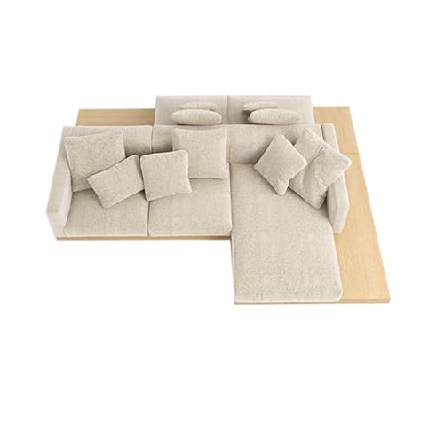 BEDOIN Modulares Kombi-Polstersofa, Tiefes Sitzpolster Komfortable Wolken-Couch, Memory-Schaum, Daunenfüllung, Cabrio-Couch Mit Tiefem Sitz, Für Wohnzimmer, Büro, Wohnung 312 * 222cm BEDOIN Modulares Kombi-Polstersofa, Tiefes Sitzpolster Komfortable Wolken-Couch, Memory-Schaum, Daunenfüllung, Cabrio-Couch Mit Tiefem Sitz, Für Wohnzimmer, Büro, Wohnung 312 * 222cm von BEDOIN