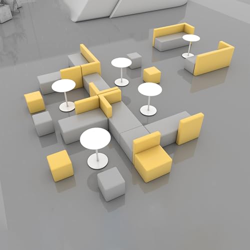 BEDOIN Modulares Kombinationssofa, Bürositzsäcke, Flexible Sitzmöglichkeiten Und Massiver Holzrahmen, Für Den Empfangsbereich Von Ausbildungseinrichtungen, Wartungs- Und Ru yellow-300 * 580cm BEDOIN Modulares Kombinationssofa, Bürositzsäcke, Flexible Sitzmöglichkeiten Und Massiver Holzrahmen, Für Den Empfangsbereich Von Ausbildungseinrichtungen, Wartungs- Und Ru yellow-300 * 580cm von BEDOIN