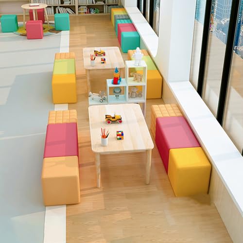 BEDOIN Modulares Sitzmöbel-Set, Kindergarten Frühförderungszentrum Sofa, Freie Kombination, Farbenfrohes Modulares Flexibles Sitzmöbel-Set Für Zu Hause Vorschulspielzimmer Colorful-23pcs BEDOIN Modulares Sitzmöbel-Set, Kindergarten Frühförderungszentrum Sofa, Freie Kombination, Farbenfrohes Modulares Flexibles Sitzmöbel-Set Für Zu Hause Vorschulspielzimmer Colorful-23pcs von BEDOIN