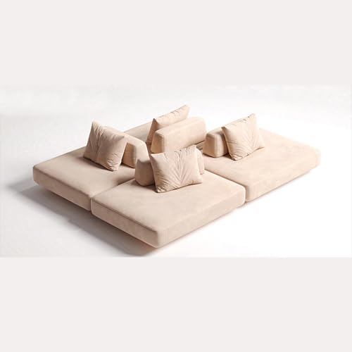 BEDOIN Modulares Sofa ohne Armlehnen, bewegliche Rückenlehne, riesiges Plus umwandelbare weiche Couch, bequeme gepolsterte Sektionalcouches, für Wohnzimmer, Büro, Wohnung, 200 x 200 cm BEDOIN Modulares Sofa ohne Armlehnen, bewegliche Rückenlehne, riesiges Plus umwandelbare weiche Couch, bequeme gepolsterte Sektionalcouches, für Wohnzimmer, Büro, Wohnung, 200 x 200 cm von BEDOIN