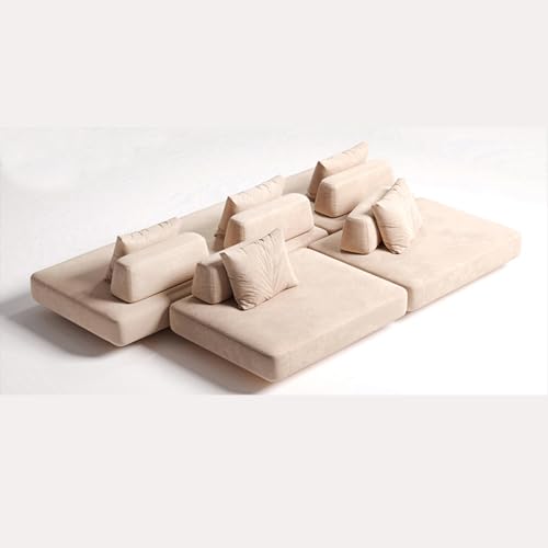 BEDOIN Modulares Sofa ohne Armlehnen, bewegliche Rückenlehne, riesiges Plus umwandelbare weiche Couch, bequeme gepolsterte Sektionalcouches, für Wohnzimmer, Büro, Wohnung, 240 x 300 cm BEDOIN Modulares Sofa ohne Armlehnen, bewegliche Rückenlehne, riesiges Plus umwandelbare weiche Couch, bequeme gepolsterte Sektionalcouches, für Wohnzimmer, Büro, Wohnung, 240 x 300 cm von BEDOIN