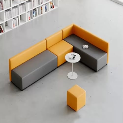 BEDOIN Negotiate Sofa und Couchtisch-Set, kreative minimalistische Bürosofas, Massivholz-Couch für Studio, Spielzimmer, Hotellobby, Restaurant, Wartezimmer, freie Kombination, grau, 3,2 x 1,8 m BEDOIN Negotiate Sofa und Couchtisch-Set, kreative minimalistische Bürosofas, Massivholz-Couch für Studio, Spielzimmer, Hotellobby, Restaurant, Wartezimmer, freie Kombination, grau, 3,2 x 1,8 m von BEDOIN