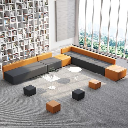 BEDOIN Negotiate Sofa und Couchtisch-Set, kreative minimalistische Bürosofas, Massivholz-Couch für Studio, Spielzimmer, Hotellobby, Restaurant, Wartezimmer, freie Kombination, grau, 360 x 320 cm BEDOIN Negotiate Sofa und Couchtisch-Set, kreative minimalistische Bürosofas, Massivholz-Couch für Studio, Spielzimmer, Hotellobby, Restaurant, Wartezimmer, freie Kombination, grau, 360 x 320 cm von BEDOIN