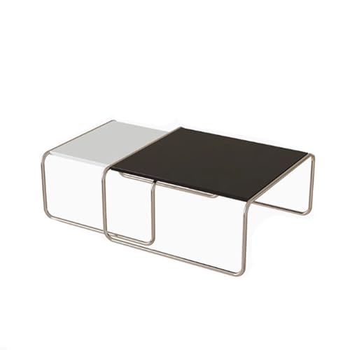 BEDOIN Schlichtes Set mit mehreren Couchtischen aus Edelstahl mit Arbeitsplatte aus gehärtetem Glas, Haushaltskombination, Wohnzimmer, Balkon BEDOIN Schlichtes Set mit mehreren Couchtischen aus Edelstahl mit Arbeitsplatte aus gehärtetem Glas, Haushaltskombination, Wohnzimmer, Balkon von BEDOIN