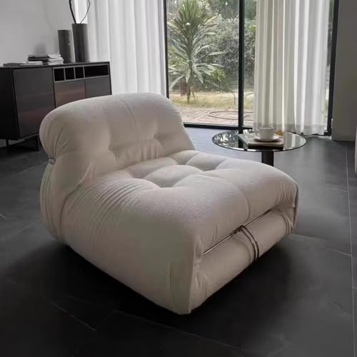 BEDOIN Sofa, Lammfell-Spezialform-Sofa Internet-Kult-Designer Wabi-Sabi-Stil nordisch für kleines Apartment Freizeit-Stoffsofa 165cm BEDOIN Sofa, Lammfell-Spezialform-Sofa Internet-Kult-Designer Wabi-Sabi-Stil nordisch für kleines Apartment Freizeit-Stoffsofa 165cm von BEDOIN