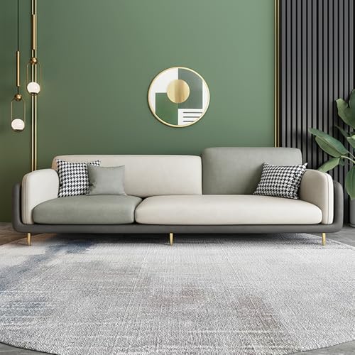 BEDOIN Technologie-Stoffsofa, Tiefsitzsofa für Wohnzimmer, 2/3/4-Sitzer, Couch aus der Mitte des Jahrhunderts, bequeme Wolkencouch mit Massivholzrahmen, modernes Sofa für Büro, Wohnung, A-185 cm von BEDOIN