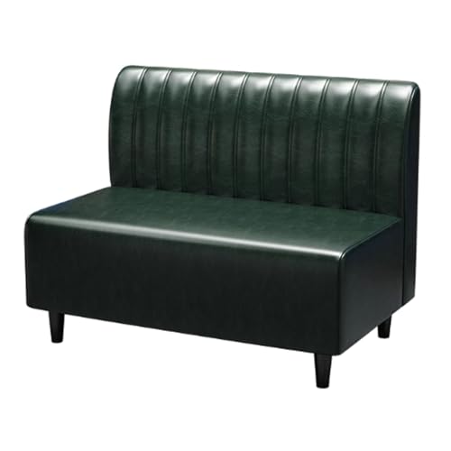 Café-/Bar-Lounge-Tische und -Stühle, Kombi-Bar, westliche Küche, Barbecue, Milchtee-Shop-Sofa, Retro-lässige Esskabine, für Küchen-Café-Fenster 1.2M B (Dark Green) von BEDOIN