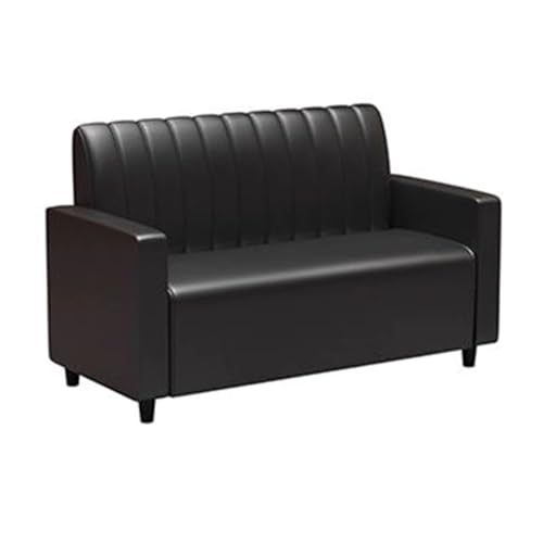 Café-/Bar-Lounge-Tische und -Stühle, Kombi-Bar, westliche Küche, Barbecue, Milchtee-Shop-Sofa, Retro-lässige Esskabine, für Küchen-Café-Fenster 1.8M A (Black) von BEDOIN