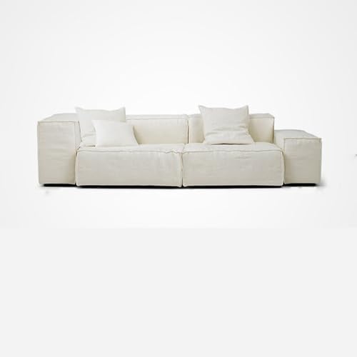 Chenille-modulares Sectional-Sofa, Cloud-Sectional-Couch, Tief Sitzende,wendbare Chaiselongues Mit Abnehmbarem Kissen Und Polstern,freie Kombination,für Wohnzimmer Und Schlafzimmer 264*106*64cm von BEDOIN