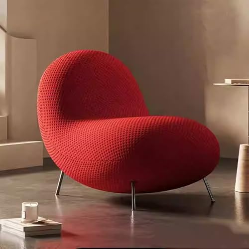 Leichtes Luxusmodernes Lazy Sofa, Bubble Sofa Einzelner Freizeitstuhl, Bequeme Gemütliche Sitzsäcke Mit Memory-Schaum Für Wohnzimmer, Schlafzimmer, Salon Und Büro red-75 * 100 * 65cm von BEDOIN