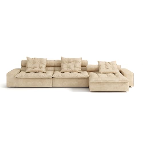Minimalistisches Modulares Polstersofa, Übergroße Couch Mit Breiten Armlehnen, Moderne 3-Sitzer-Sofas Mit Wurfkissen, Chenille-Stoff, Für Wohnzimmer, Heimkino, Apartment 392 * 170cm Minimalistisches Modulares Polstersofa, Übergroße Couch Mit Breiten Armlehnen, Moderne 3-Sitzer-Sofas Mit Wurfkissen, Chenille-Stoff, Für Wohnzimmer, Heimkino, Apartment 392 * 170cm von BEDOIN