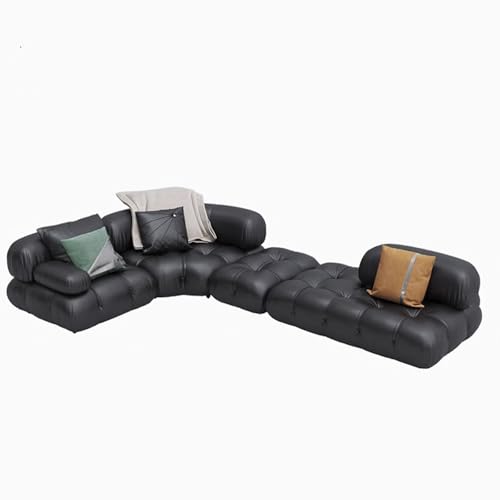 Modulares Modulsofa, Büro, Extra Tiefe Sitzfläche, Ergonomische Unterstützung, Hochelastische Polster, Für Zuhause Und Geschäft, Mehrsitzer, Ledersofas In Schwarz 330 * 210 * 68cm Modulares Modulsofa, Büro, Extra Tiefe Sitzfläche, Ergonomische Unterstützung, Hochelastische Polster, Für Zuhause Und Geschäft, Mehrsitzer, Ledersofas In Schwarz 330 * 210 * 68cm von BEDOIN