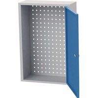 Hängeschrank H750xB500xT200mm Vollblechtüren lichtgrau/signalblau von BEDRUNKA+HIRTH