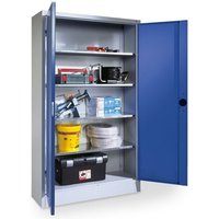 Schwerlastschrank mit Flügeltüren, 4 x Verstellbare, verzinkte Fachböden Maße in mm (BxTxH): 930 x 600 x 1950 von BEDRUNKA+HIRTH