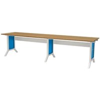 Workline-Arbeitstisch Breite 3000 mm, höhenverstellbar mit Kurbelfeststellung Maße in mm (BxTxH): 3000 x 750 x 1100 von BEDRUNKA+HIRTH