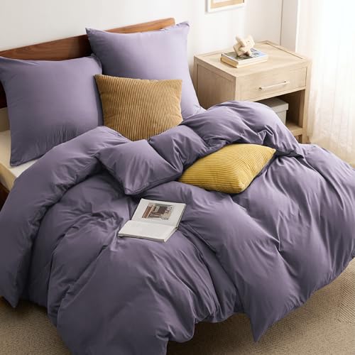 BEDSURE Bettwäsche 135x200 4teilig Grauviolett - 2 Bettbezüge 135x200 cm + 2 Kissenbezüge 80X80 cm, ÖKO-TEX Bettwäsche-Sets Violett Polyester Mikrofaser mit Reißverschluss BEDSURE Bettwäsche 135x200 4teilig Grauviolett - 2 Bettbezüge 135x200 cm + 2 Kissenbezüge 80X80 cm, ÖKO-TEX Bettwäsche-Sets Violett Polyester Mikrofaser mit Reißverschluss von BEDSURE